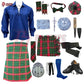 Burnett Modern Tartan Complete Highland Dress Set – Full Scottish Kilt Outfit with Accessories