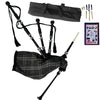 Great Highland Bagpipe – Grey Watch Tartan, Silver Mounts & Carry Bag Included