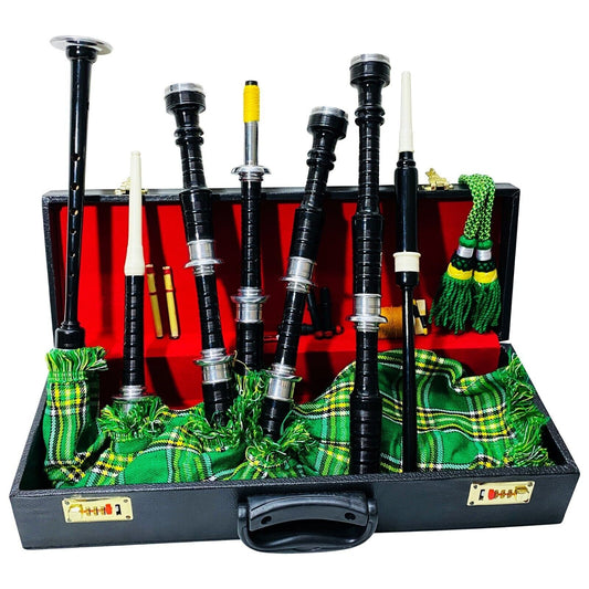 Great Highland Bagpipe Scottish Bagpipes Full Size Black Rosewood With Case