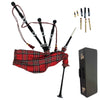 Great Highland Bagpipe – Silver Mounts, Royal Stewart Tartan & Hard Case Include