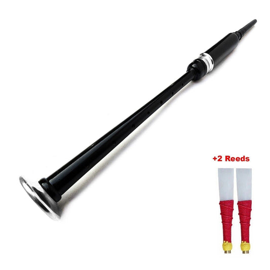 Highland Bagpipe Great Practice Chanter - Black Rosewood Finish & +2 Reeds New