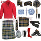 Heritage of Ireland Complete Highland Dress Set – Traditional Irish Tartan Kilt Outfit with Accessories