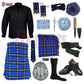 Ramsay Blue Tartan Complete Highland Dress Set – Full Traditional Scottish Kilt Outfit