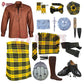 MacLeod of Lewis Tartan Complete Highland Dress Set – Full Scottish Kilt Outfit with Accessories
