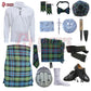 Gunn Ancient Tartan Complete Highland Dress Set – Full Scottish Kilt Outfit with Accessories
