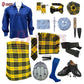 MacLeod of Lewis Tartan Complete Highland Dress Set – Full Scottish Kilt Outfit with Accessories