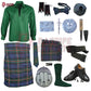 Gunn Modern Tartan Complete Highland Dress Set – Full Scottish Kilt Outfit with Accessories