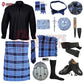 U.S. Navy Tartan Complete Highland Dress Set – Full Scottish Kilt Outfit with Accessories