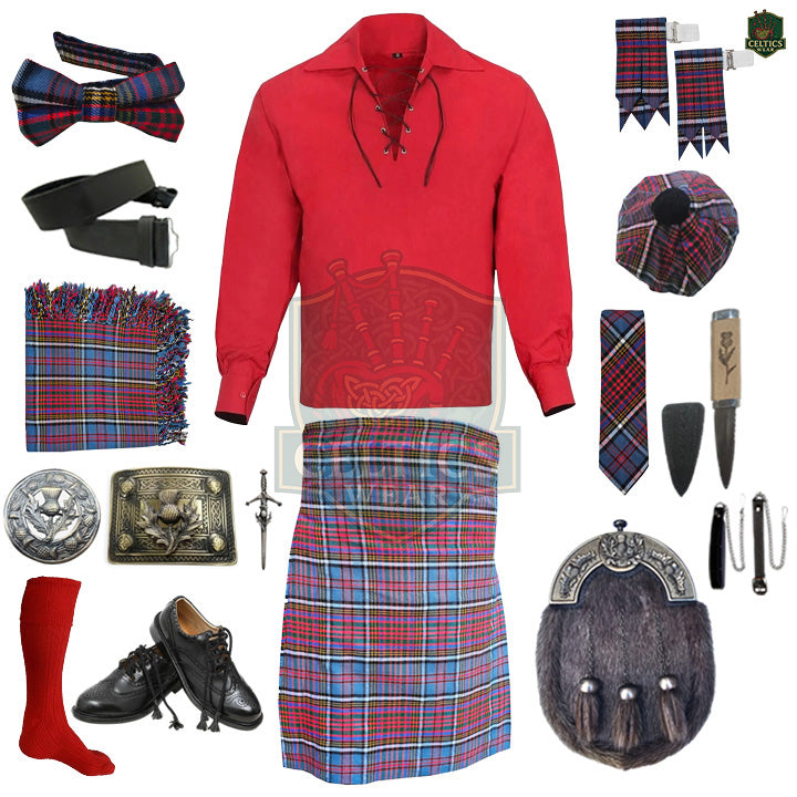 Anderson Modern Tartan Complete Highland Dress Set – Full Scottish Kilt Outfit