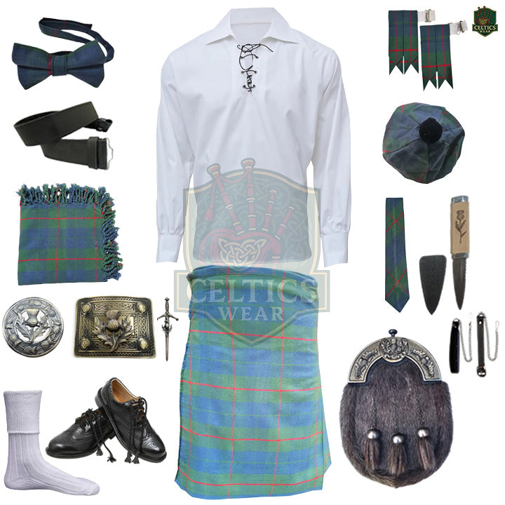 Barclay Hunting Ancient Tartan Complete Highland Dress Set – Full Scottish Kilt Outfit