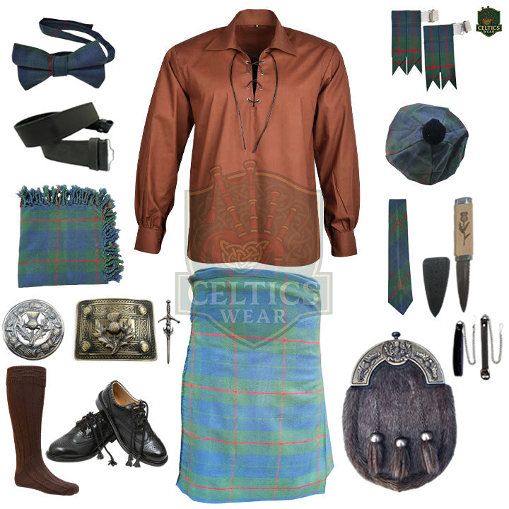 Barclay Hunting Ancient Tartan Complete Highland Dress Set – Full Scottish Kilt Outfit