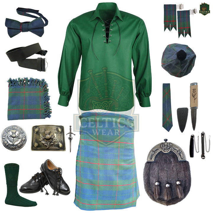 Barclay Hunting Ancient Tartan Complete Highland Dress Set – Full Scottish Kilt Outfit