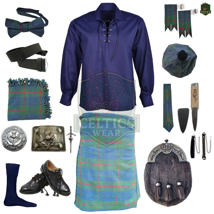 Barclay Hunting Ancient Tartan Complete Highland Dress Set – Full Scottish Kilt Outfit
