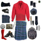 Blue Douglas Tartan Complete Kilt Outfit – Custom Highland Dress Set with Color Options