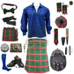 Burnett Modern Tartan Complete Highland Dress Set – Full Scottish Kilt Outfit with Accessories