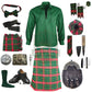 Burnett Modern Tartan Complete Highland Dress Set – Full Scottish Kilt Outfit with Accessories