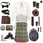 Burnett Modern Tartan Complete Highland Dress Set – Full Scottish Kilt Outfit with Accessories