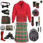 Burnett Modern Tartan Complete Highland Dress Set – Full Scottish Kilt Outfit with Accessories