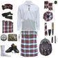 Dress Stewart Tartan Complete Highland Dress Set – Full Kilt Outfit with Matching Accessories