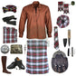 Dress Stewart Tartan Complete Highland Dress Set – Full Kilt Outfit with Matching Accessories