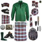 Dress Stewart Tartan Complete Highland Dress Set – Full Kilt Outfit with Matching Accessories