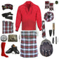 Dress Stewart Tartan Complete Highland Dress Set – Full Kilt Outfit with Matching Accessories