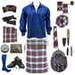 Dress Stewart Tartan Complete Highland Dress Set – Full Kilt Outfit with Matching Accessories
