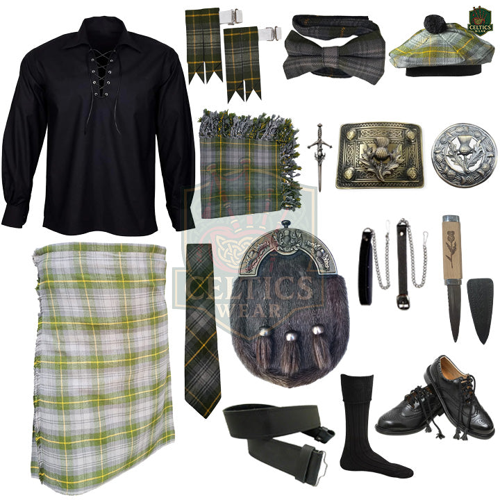 Gordon Weather Tartan Kilt Outfit | Full Highland Dress Set – Bagpipe Experts