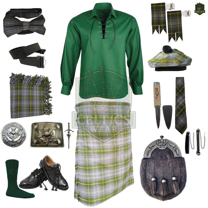 Gordon Weather Tartan Kilt Outfit | Full Highland Dress Set – Bagpipe Experts