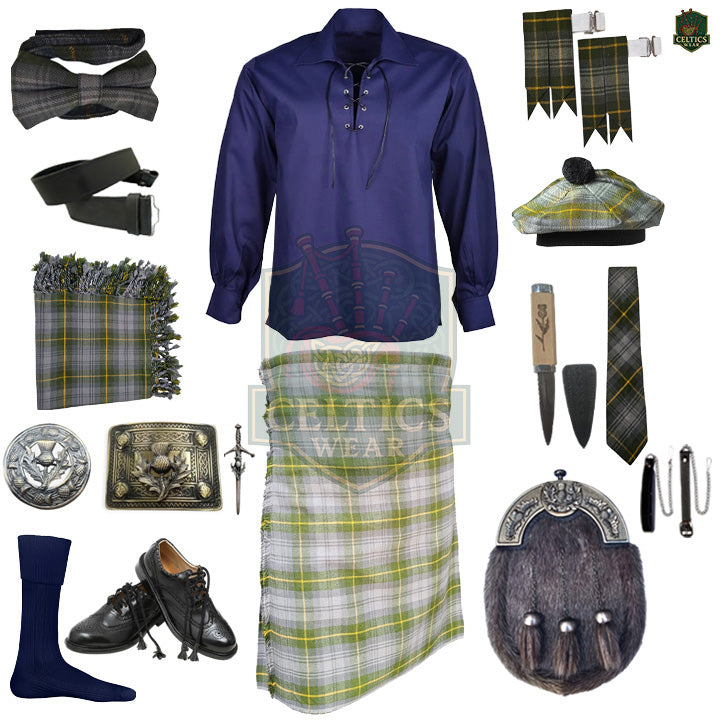 Gordon Weather Tartan Kilt Outfit | Full Highland Dress Set – Bagpipe Experts