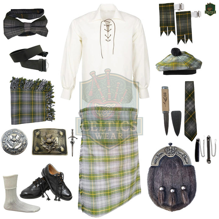 Gordon Weather Tartan Kilt Outfit | Full Highland Dress Set – Bagpipe Experts
