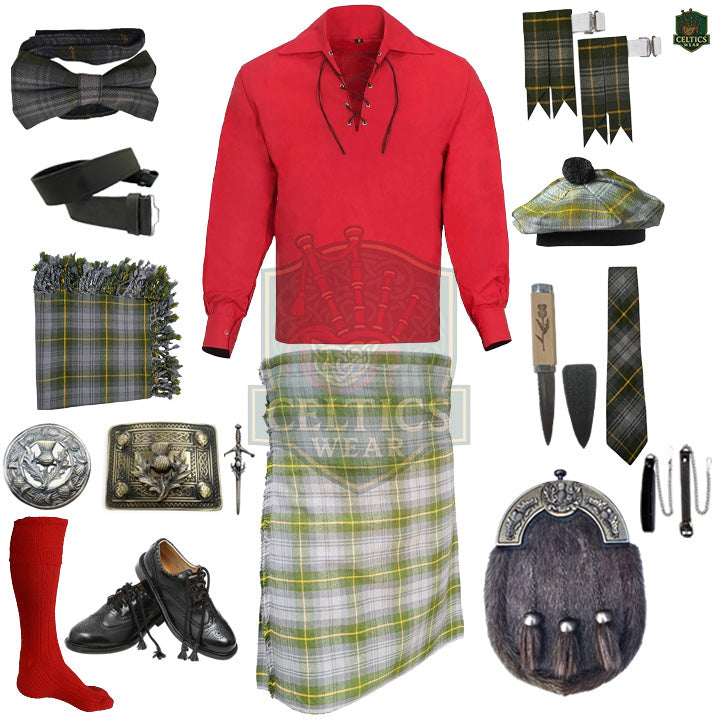 Gordon Weather Tartan Kilt Outfit | Full Highland Dress Set – Bagpipe Experts
