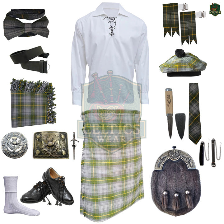 Gordon Weather Tartan Kilt Outfit | Full Highland Dress Set – Bagpipe Experts