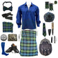 Gunn Ancient Tartan Complete Highland Dress Set – Full Scottish Kilt Outfit with Accessories