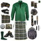 Heritage of Ireland Complete Highland Dress Set – Traditional Irish Tartan Kilt Outfit with Accessories