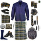 Heritage of Ireland Complete Highland Dress Set – Traditional Irish Tartan Kilt Outfit with Accessories