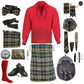 Heritage of Ireland Complete Highland Dress Set – Traditional Irish Tartan Kilt Outfit with Accessories