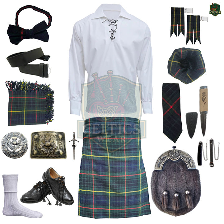 Hunting Stewart Tartan Kilt Outfit | Complete Highland Dress Set – Bagpipe Experts