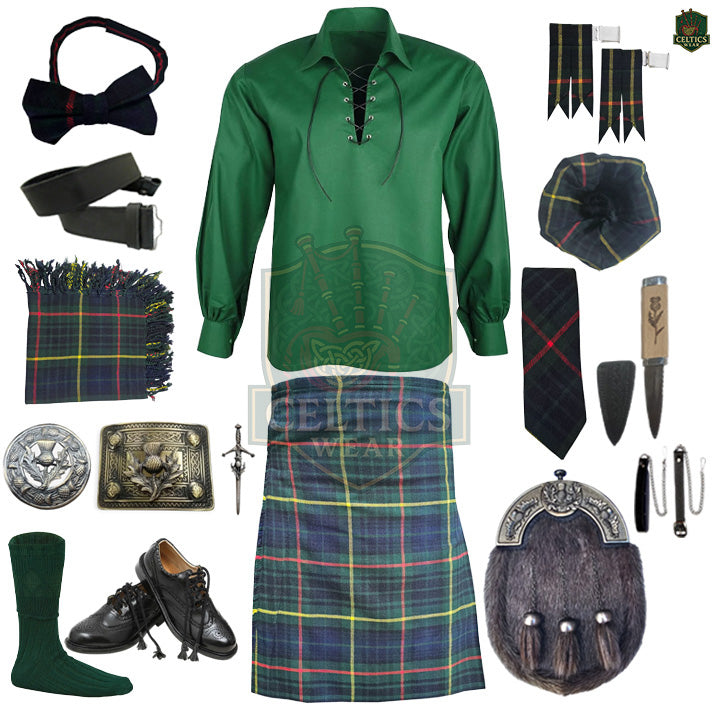 Hunting Stewart Tartan Kilt Outfit | Complete Highland Dress Set – Bagpipe Experts