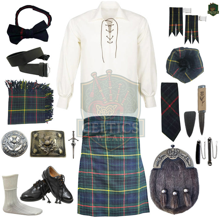 Hunting Stewart Tartan Kilt Outfit | Complete Highland Dress Set – Bagpipe Experts
