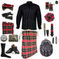 MacLachlan Tartan Complete Highland Dress Set – Full Kilt Outfit with Accessories
