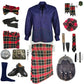 MacLachlan Tartan Complete Highland Dress Set – Full Kilt Outfit with Accessories