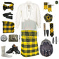 MacLeod of Lewis Tartan Complete Highland Dress Set – Full Scottish Kilt Outfit with Accessories