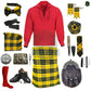 MacLeod of Lewis Tartan Complete Highland Dress Set – Full Scottish Kilt Outfit with Accessories