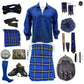 Ramsay Blue Tartan Complete Highland Dress Set – Full Traditional Scottish Kilt Outfit
