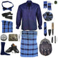 U.S. Navy Tartan Complete Highland Dress Set – Full Scottish Kilt Outfit with Accessories